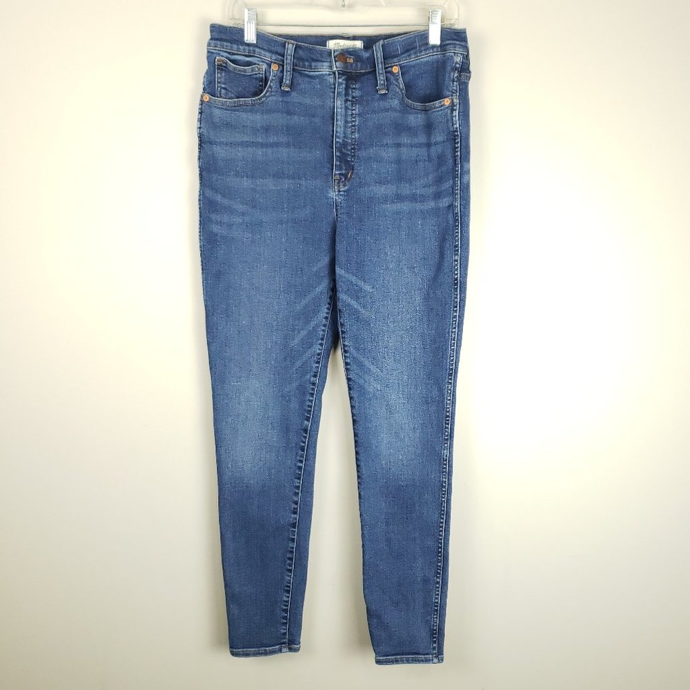 Madewell 10" High Rise Skinny Women's Denim Blue Jeans Size 31x28 Stretch